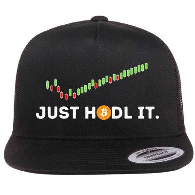 Just HODL It Funny Crypto Trader BTC Bitcoin Investor Flatbill Hat
