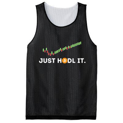 Just HODL It Funny Crypto Trader BTC Bitcoin Investor Mesh Reversible Basketball Jersey Tank