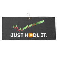 Just HODL It Funny Crypto Trader BTC Bitcoin Investor Large Microfiber Waffle Golf Towel