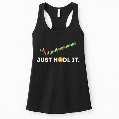 Just HODL It Funny Crypto Trader BTC Bitcoin Investor Womens Tank Top