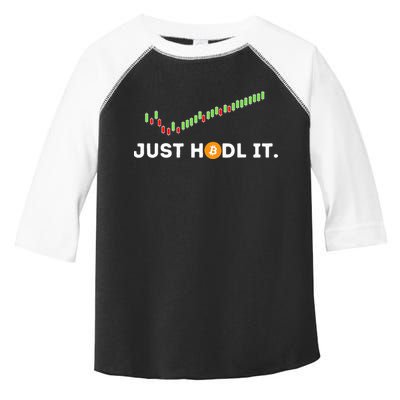 Just HODL It Funny Crypto Trader BTC Bitcoin Investor Toddler Fine Jersey T-Shirt