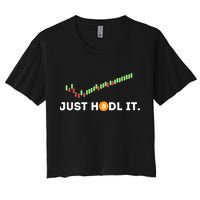 Just HODL It Funny Crypto Trader BTC Bitcoin Investor Crop Top