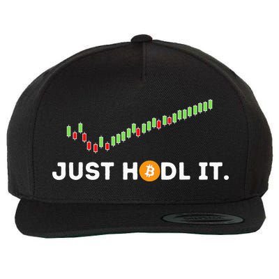 Just HODL It Funny Crypto Trader BTC Bitcoin Investor Wool Snapback Cap