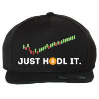 Just HODL It Funny Crypto Trader BTC Bitcoin Investor Wool Snapback Cap