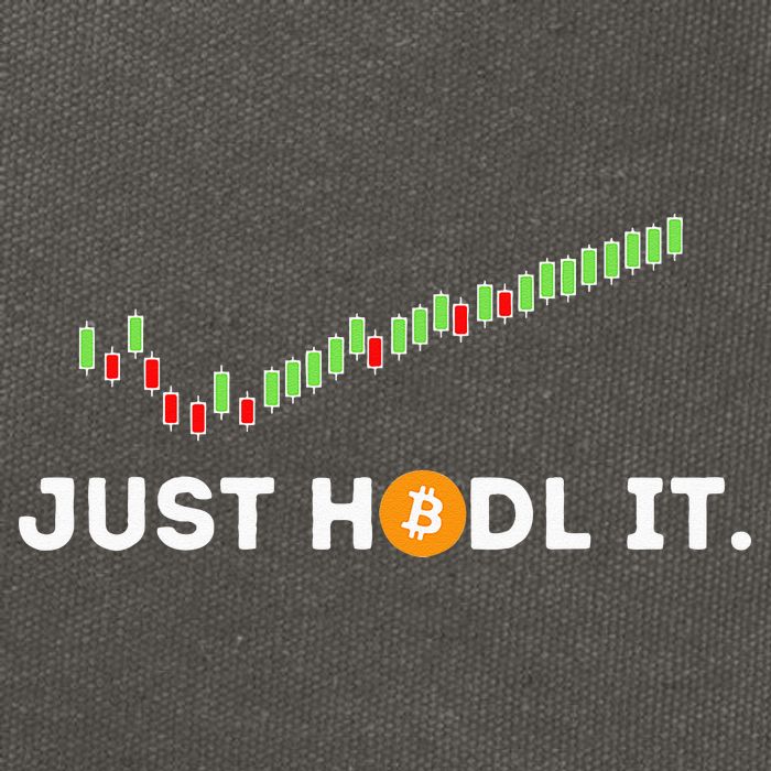 Just HODL It Funny Crypto Trader BTC Bitcoin Investor Cotton Canvas Backpack