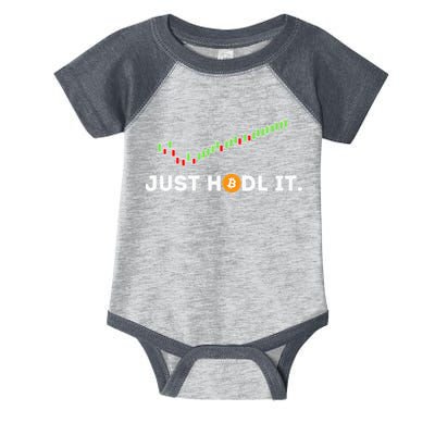 Just HODL It Funny Crypto Trader BTC Bitcoin Investor Infant Baby Jersey Bodysuit