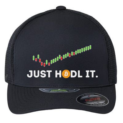 Just Hodl It Funny Crypto Trader Btc Bitcoin Investor Flexfit Unipanel Trucker Cap