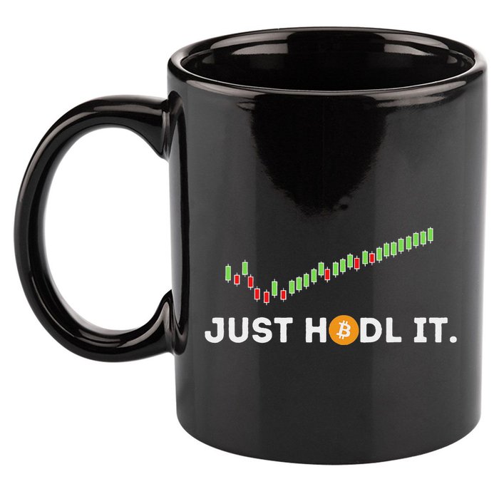 Just Hodl It Funny Crypto Trader Btc Bitcoin Investor 11oz C Handle Ceramic Mug