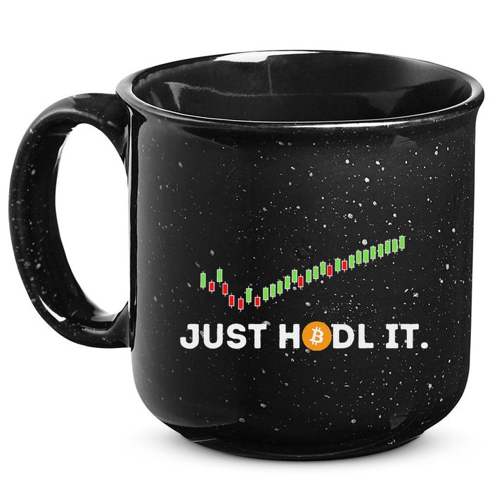 Just Hodl It Funny Crypto Trader Btc Bitcoin Investor 15oz Campfire Ceramic Mug