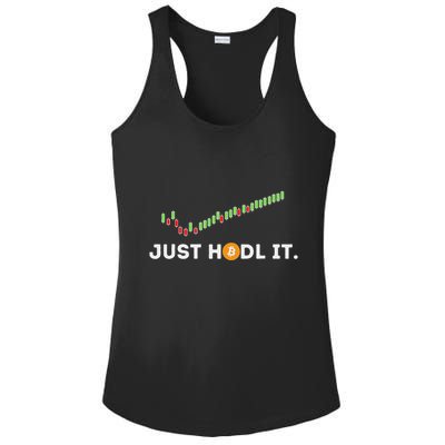 Just Hodl It Funny Crypto Trader Btc Bitcoin Investor Ladies PosiCharge Competitor Racerback Tank