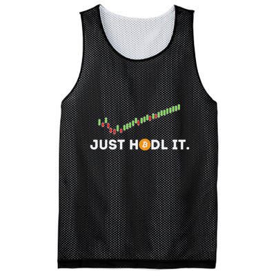 Just Hodl It Funny Crypto Trader Btc Bitcoin Investor Mesh Reversible Basketball Jersey Tank