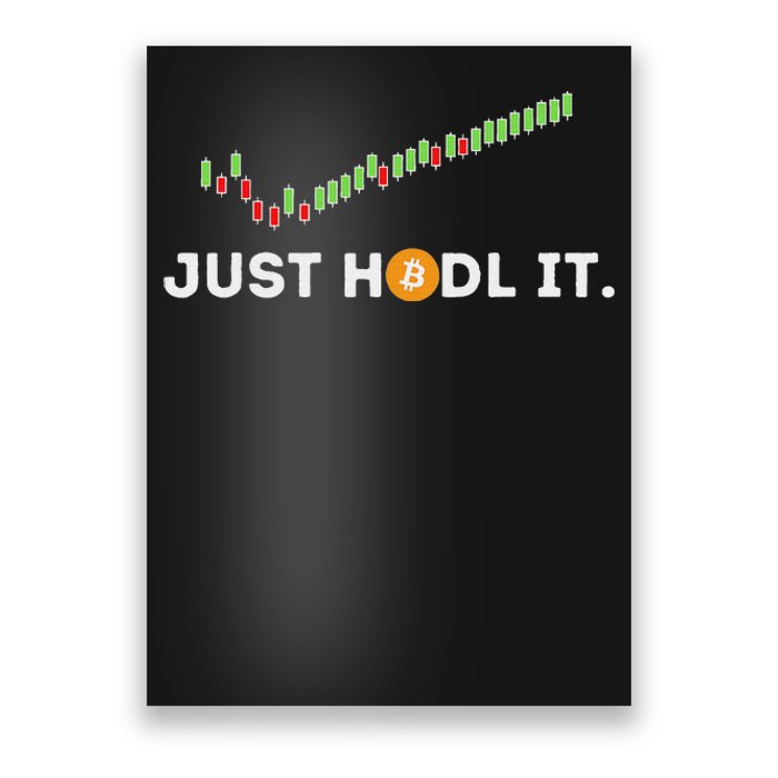 Just Hodl It Funny Crypto Trader Btc Bitcoin Investor Poster