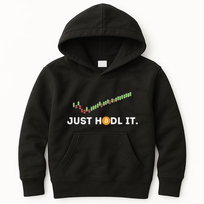 Just Hodl It Funny Crypto Trader Btc Bitcoin Investor Kids Hoodie