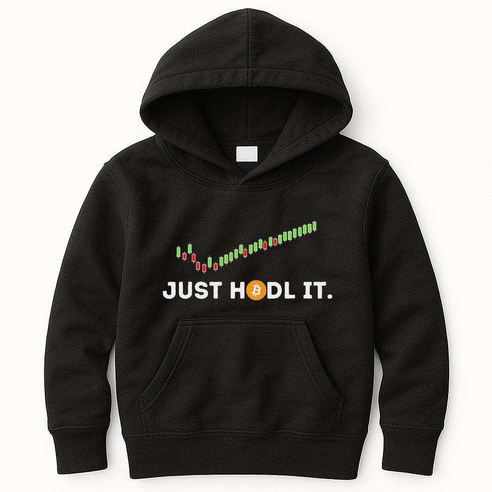 Just Hodl It Funny Crypto Trader Btc Bitcoin Investor Kids Hoodie