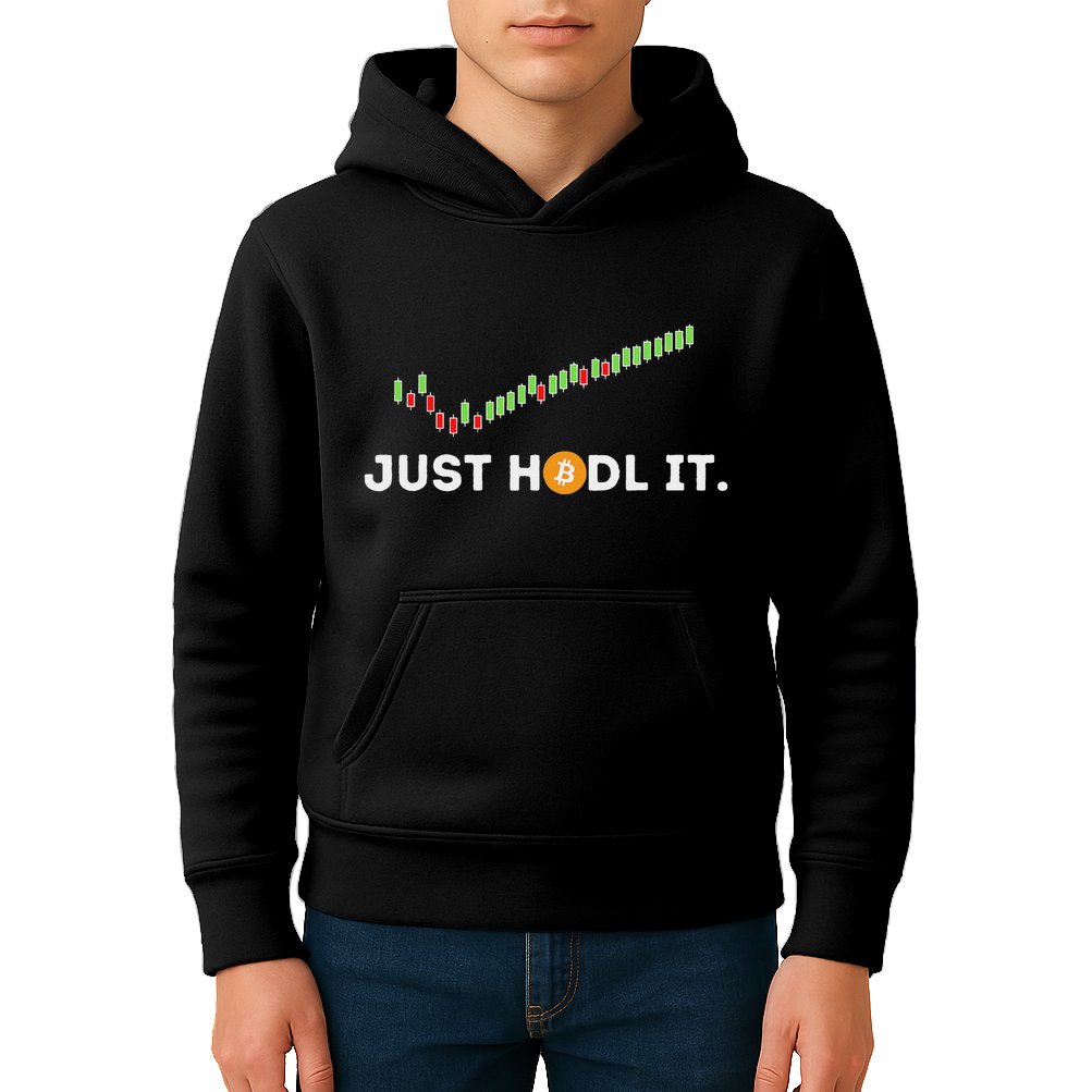 Just Hodl It Funny Crypto Trader Btc Bitcoin Investor Kids Hoodie
