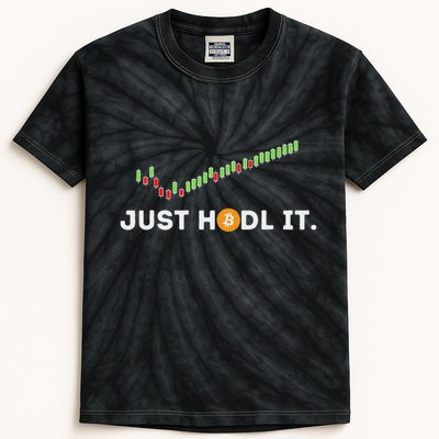 Just Hodl It Funny Crypto Trader Btc Bitcoin Investor Kids Tie-Dye T-Shirt