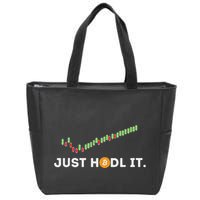 Just Hodl It Funny Crypto Trader Btc Bitcoin Investor Zip Tote Bag
