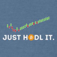 Just Hodl It Funny Crypto Trader Btc Bitcoin Investor Garment-Dyed Sweatshirt