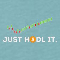 Just Hodl It Funny Crypto Trader Btc Bitcoin Investor Sueded Cloud Jersey T-Shirt