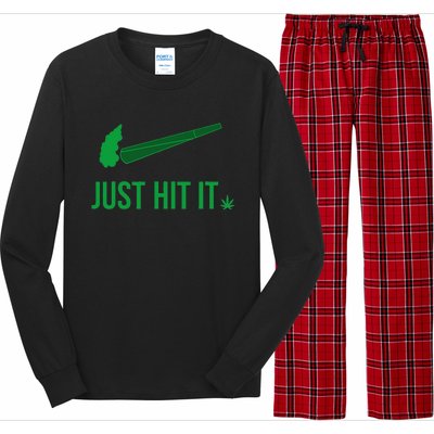 Just Hit It Cannabis Smoker Long Sleeve Pajama Set