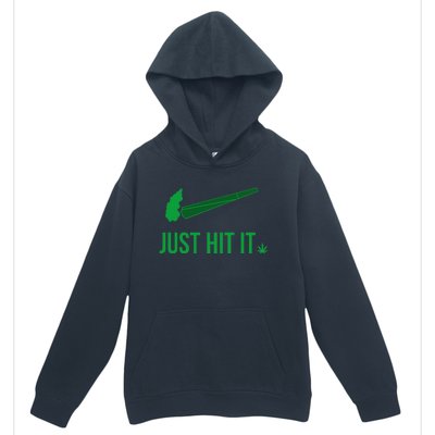 Just Hit It Cannabis Smoker Urban Pullover Hoodie