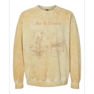 Jesus He Is Risen Colorblast Crewneck Sweatshirt