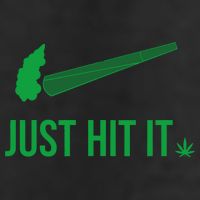 Just Hit It Cannabis Smoker 7 Panel Mesh Trucker Snapback Hat