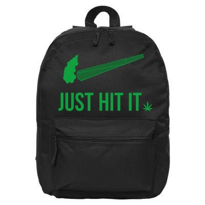 Just Hit It Cannabis Smoker 16 in Basic Backpack
