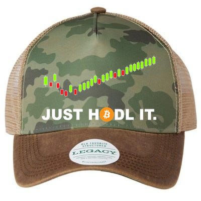Just Hodl It Funny Crypto Trader Btc Bitcoin Investor Legacy Tie Dye Trucker Hat