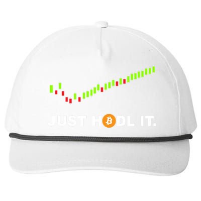 Just Hodl It Funny Crypto Trader Btc Bitcoin Investor Snapback Five-Panel Rope Hat