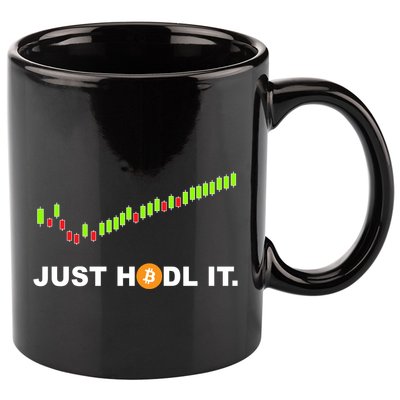 Just Hodl It Funny Crypto Trader Btc Bitcoin Investor 11oz C Handle Ceramic Mug