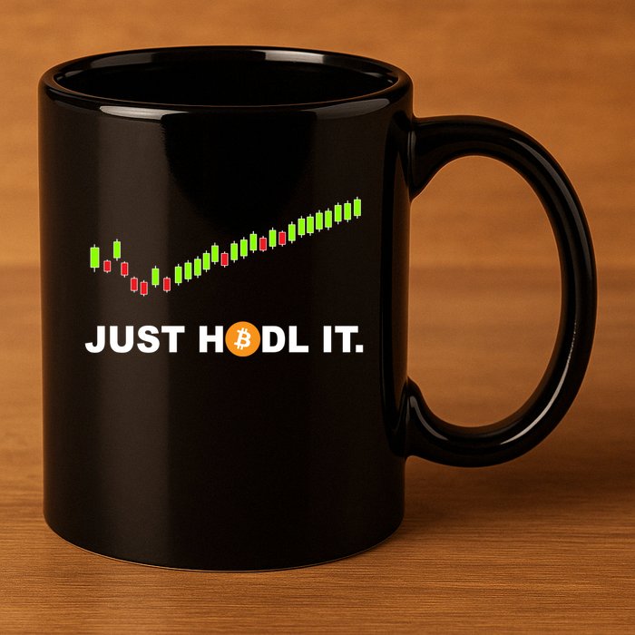 Just Hodl It Funny Crypto Trader Btc Bitcoin Investor 11oz C Handle Ceramic Mug