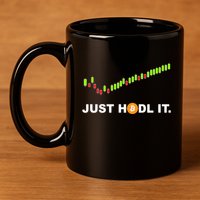 Just Hodl It Funny Crypto Trader Btc Bitcoin Investor 11oz C Handle Ceramic Mug