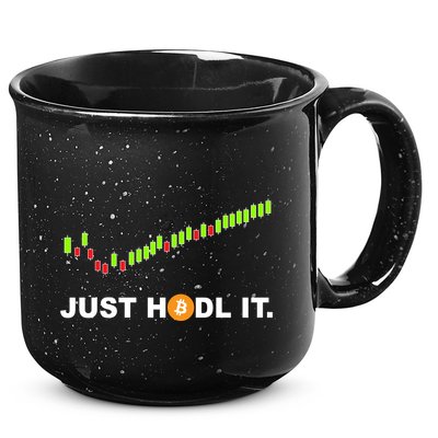 Just Hodl It Funny Crypto Trader Btc Bitcoin Investor 15oz Campfire Ceramic Mug