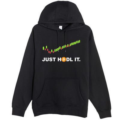 Just Hodl It Funny Crypto Trader Btc Bitcoin Investor Premium Pullover Hoodie