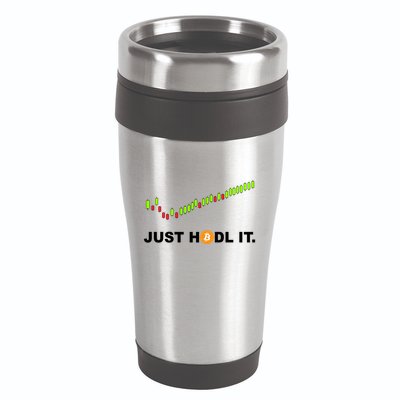 Just Hodl It Funny Crypto Trader Btc Bitcoin Investor 16oz Travel Tumbler