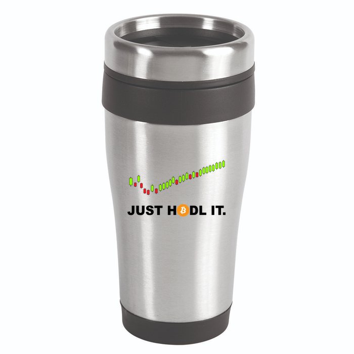 Just Hodl It Funny Crypto Trader Btc Bitcoin Investor 16oz Travel Tumbler