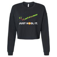 Just Hodl It Funny Crypto Trader Btc Bitcoin Investor Cropped Pullover Crew