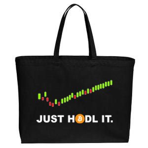 Just Hodl It Funny Crypto Trader Btc Bitcoin Investor Cotton Canvas Jumbo Tote