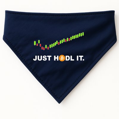 Just Hodl It Funny Crypto Trader Btc Bitcoin Investor USA-Made Doggie Bandana