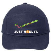 Just Hodl It Funny Crypto Trader Btc Bitcoin Investor 7-Panel Snapback Hat
