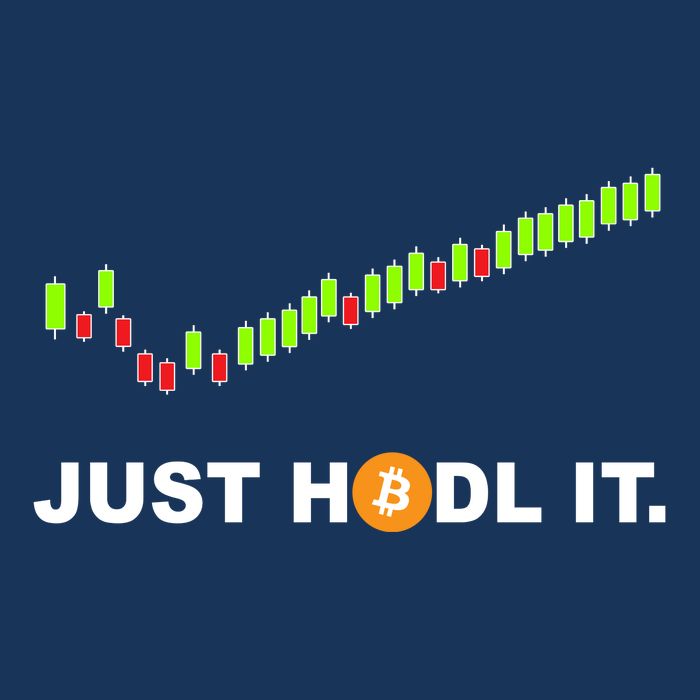 Just Hodl It Funny Crypto Trader Btc Bitcoin Investor 7-Panel Snapback Hat