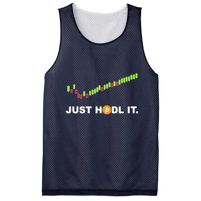 Just Hodl It Funny Crypto Trader Btc Bitcoin Investor Mesh Reversible Basketball Jersey Tank