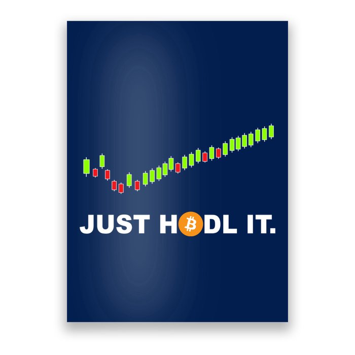 Just Hodl It Funny Crypto Trader Btc Bitcoin Investor Poster