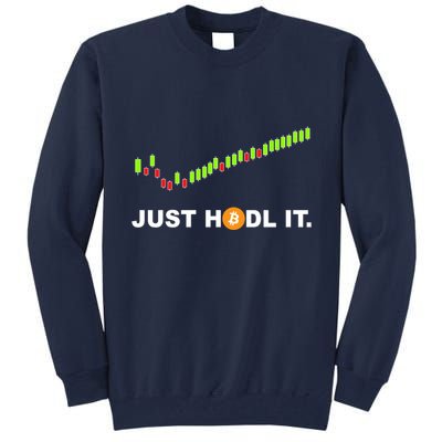 Just Hodl It Funny Crypto Trader Btc Bitcoin Investor Tall Sweatshirt