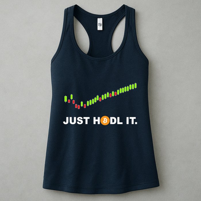 Just Hodl It Funny Crypto Trader Btc Bitcoin Investor Womens Tank Top