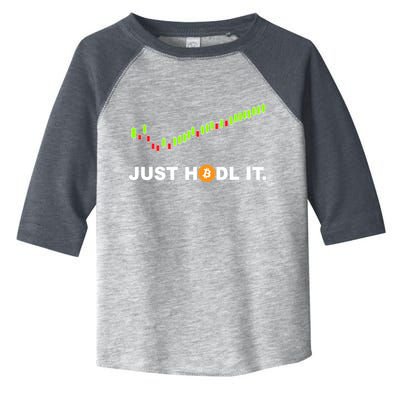 Just Hodl It Funny Crypto Trader Btc Bitcoin Investor Toddler Fine Jersey T-Shirt