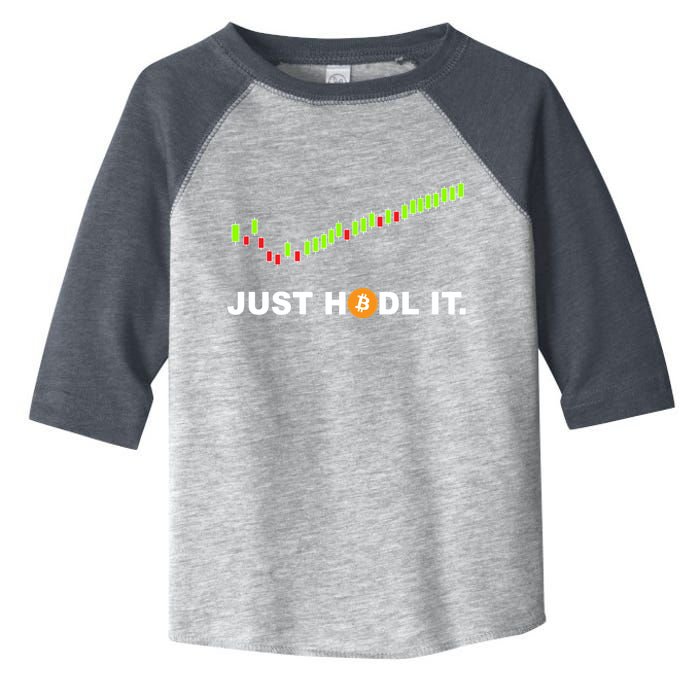 Just Hodl It Funny Crypto Trader Btc Bitcoin Investor Toddler Fine Jersey T-Shirt