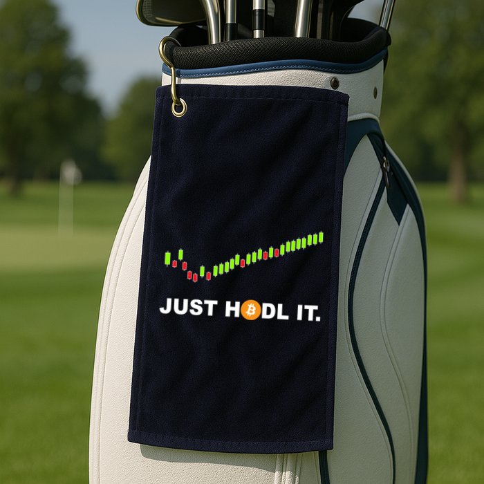 Just Hodl It Funny Crypto Trader Btc Bitcoin Investor Golf Towel