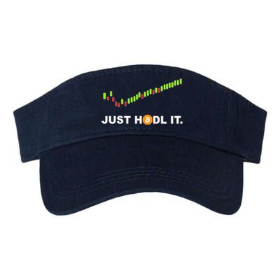 Just Hodl It Funny Crypto Trader Btc Bitcoin Investor Valucap Bio-Washed Visor